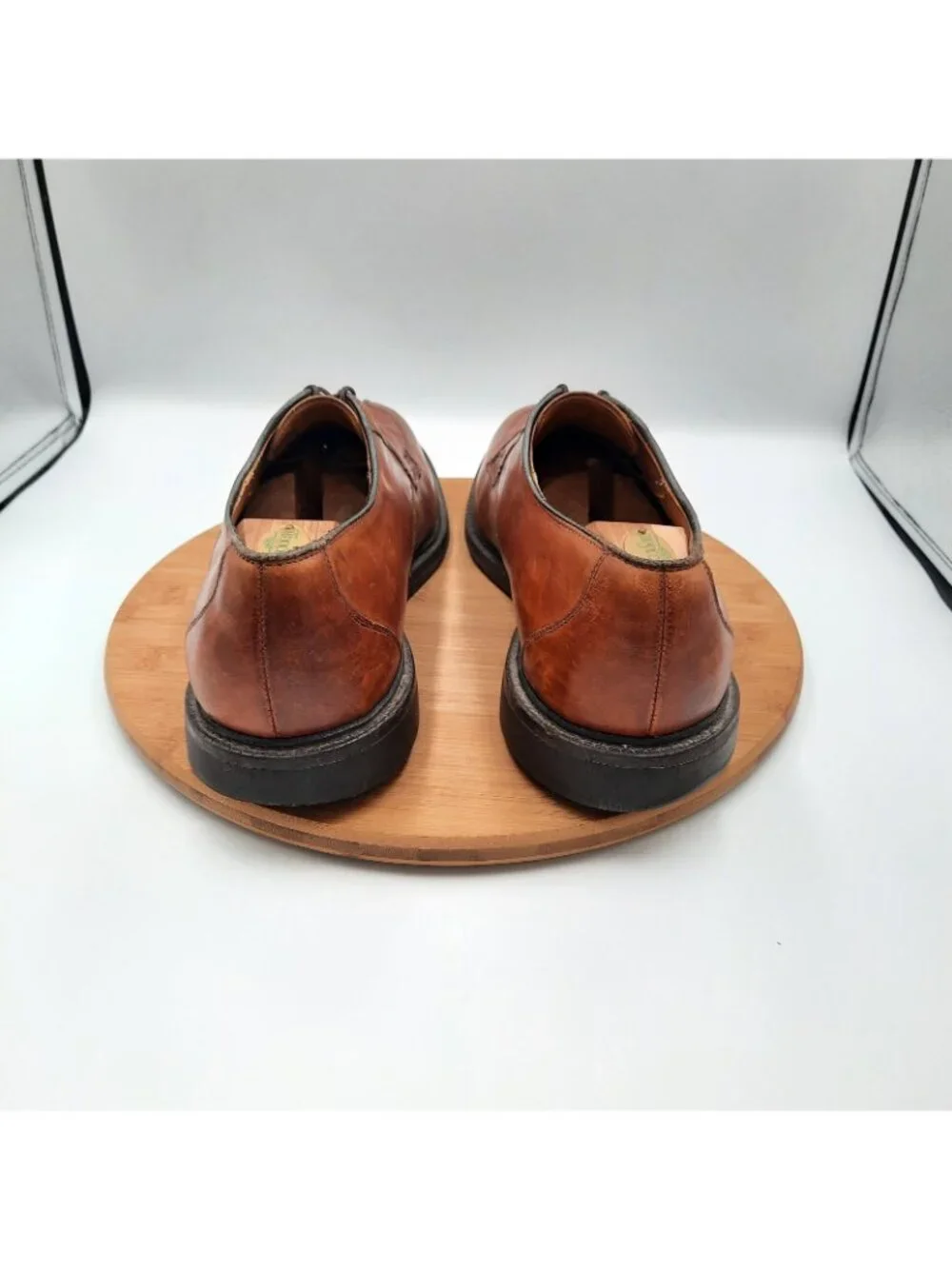 Allen Edmonds Ashton Mens 13 Shoes Chili Brown Leather Split Toe Dress Sneakers